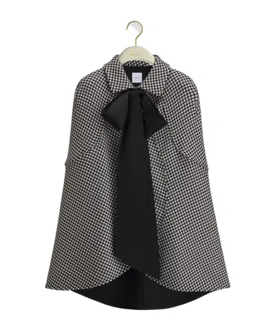 Dior Cape With Tied Neckline In Black