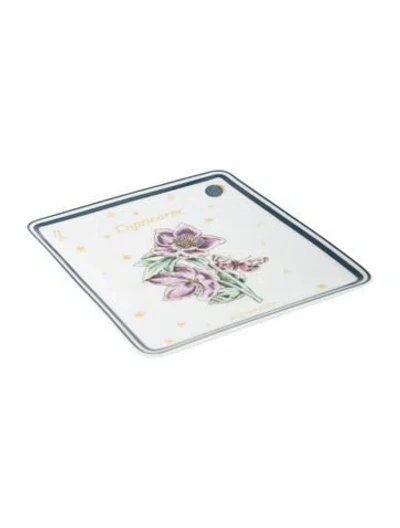 Pre-owned Dior Capricorne Trinket Tray In White