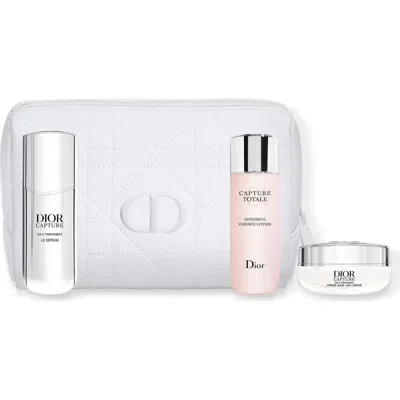 Dior Capture 3-piece Anti-aging Skin Care Set $219 Value In Transparent