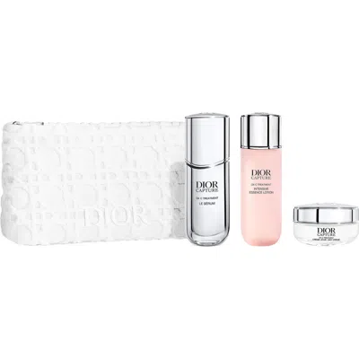 Dior ' Capture Anti-aging Correction Ritual 3-piece Skincare Set In Transparent