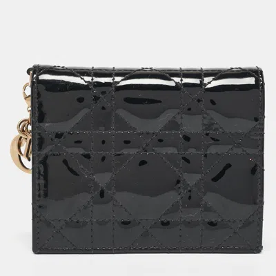 Pre-owned Dior Card Case In Black