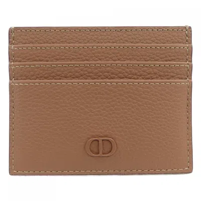 Pre-owned Dior Card Case () In Brown