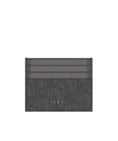 Dior Card Holder In Black