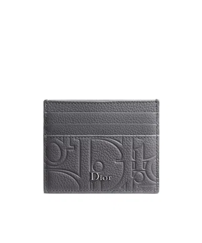 Dior Card Holder In Blue