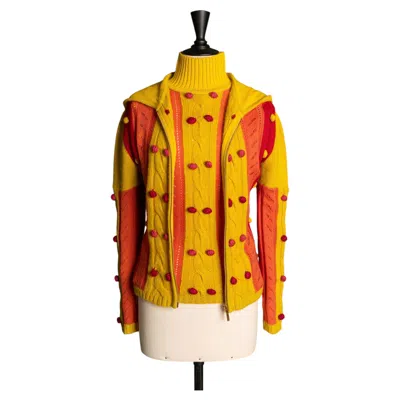 Pre-owned Dior Cardigan And Sweater 'un Voyage Au Perou' By John Galliano Fall 2002 In Orange