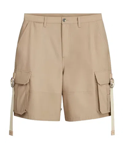 Dior Cargo Shorts In Nude