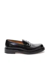 DIOR CARLO BLACK LEATHER CLASSIC LOAFER