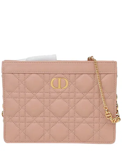 Dior Caro Chain Pouch Crossbody (authentic Pre-loved) In Nude