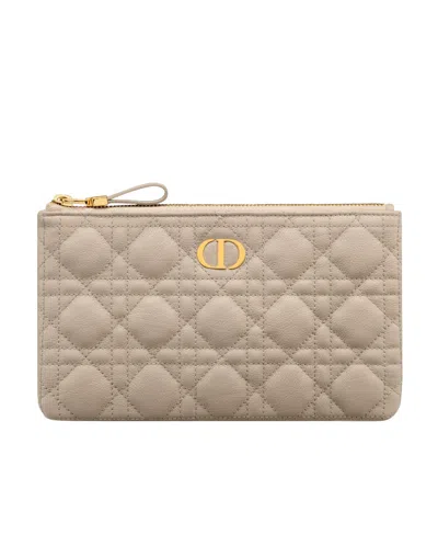 Dior Caro Handbag In Nude