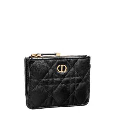 Dior Caro Marigold Zipped Card Holder