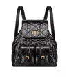 Dior Caro Medium Backpack In Black