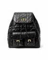 Dior Caro Medium Macro-cannage Backpack In Black In Black