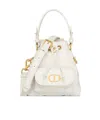 Dior Caro Nano Bucket Bag In Latte