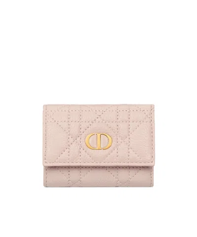 Dior Caro Veronia Wallet In Purple