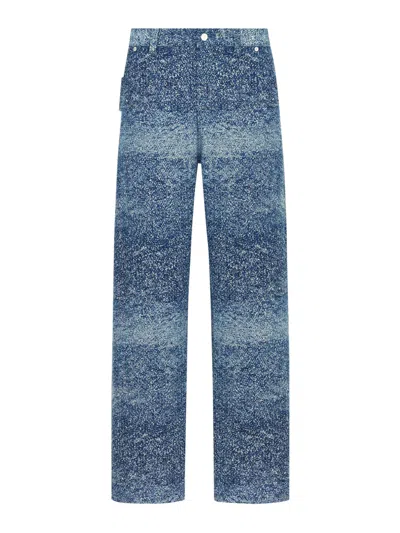 DIOR CARPENTER STYLE JEANS WITH LEATHER JACRON