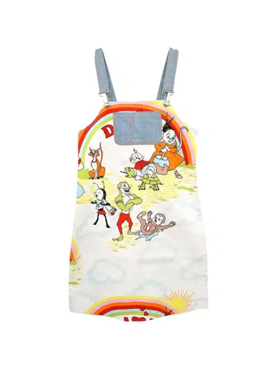 Pre-owned Dior Cartoon-print Sleeveless Top In White