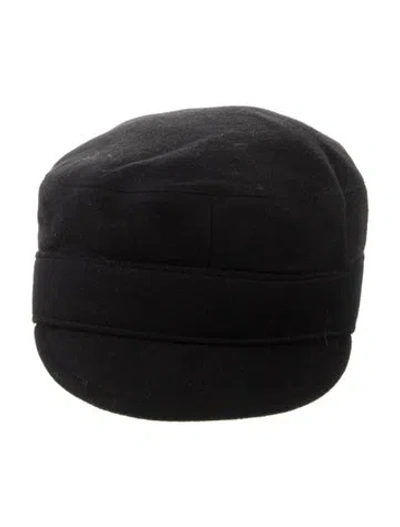 Pre-owned Dior Cashmere Cap In Black