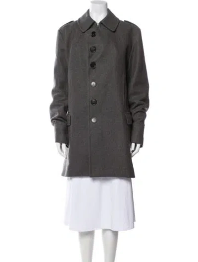 Pre-owned Dior Cashmere Coat In Gray