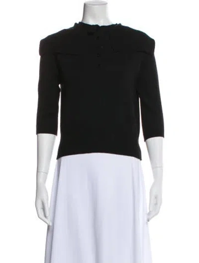 Pre-owned Dior Cashmere Crew Neck Sweater In Black