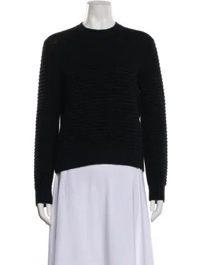 Pre-owned Dior Cashmere Crew Neck Sweater In Black