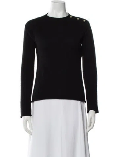 Pre-owned Dior Cashmere Crew Neck Sweater In Black