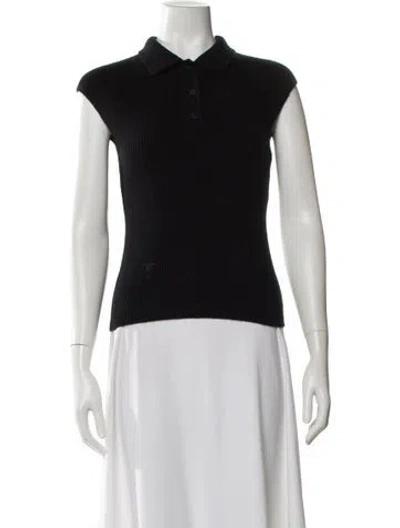 Pre-owned Dior Cashmere Crew Neck Sweater In Black