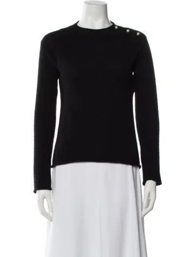 Pre-owned Dior Cashmere Crew Neck Sweater In Black