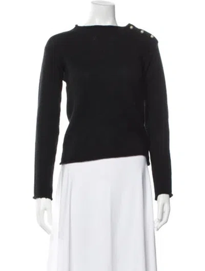 Pre-owned Dior Cashmere Crew Neck Sweater In Black