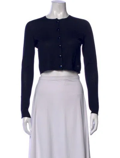 Pre-owned Dior Cashmere Crew Neck Sweater In Black