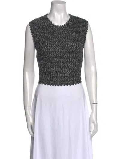 Pre-owned Dior Cashmere Crew Neck Sweater In Gray