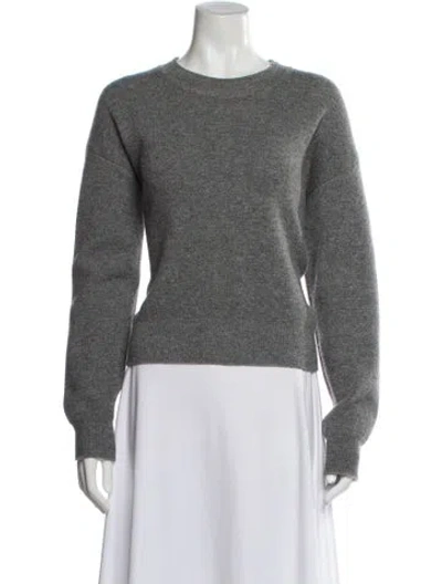 Pre-owned Dior Cashmere Crew Neck Sweater In Gray