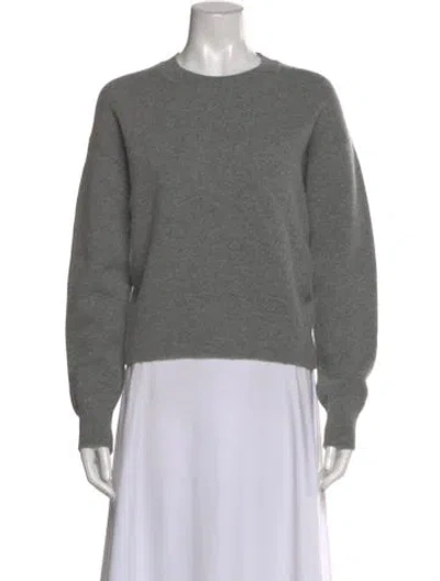 Pre-owned Dior Cashmere Crew Neck Sweater In Gray