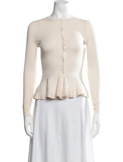 Pre-owned Dior Cashmere Crew Neck Sweater In Neutrals