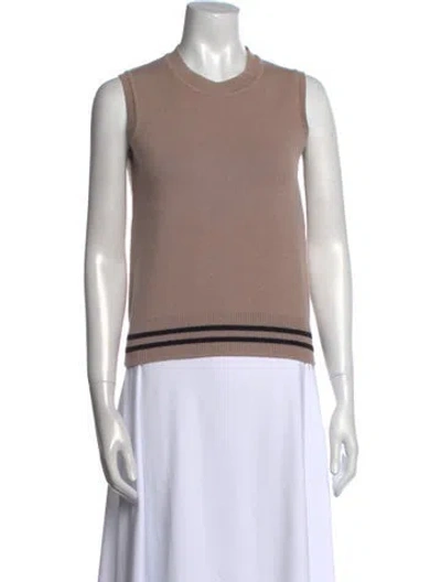 Pre-owned Dior Cashmere Crew Neck Sweater In Pink