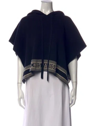 Pre-owned Dior Cashmere Graphic Print Sweater In Black
