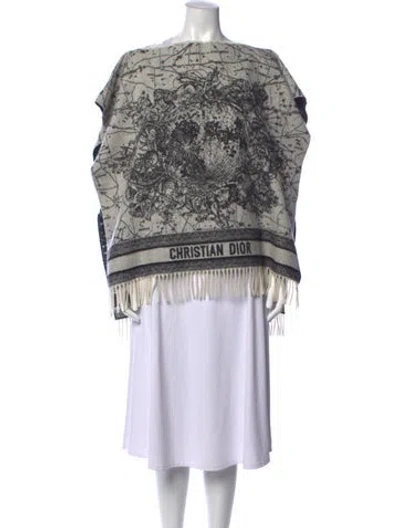 Pre-owned Dior Cashmere Graphic Print Sweater In Multicolor