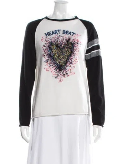 Pre-owned Dior Cashmere Graphic Print Sweater In Neutral