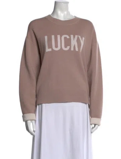 Pre-owned Dior Cashmere Graphic Print Sweater In Neutrals
