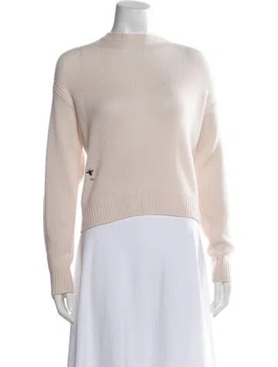 Pre-owned Dior Cashmere Graphic Print Sweater In Pink