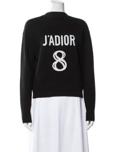Pre-owned Dior Cashmere Graphic Print Sweatshirt In Black