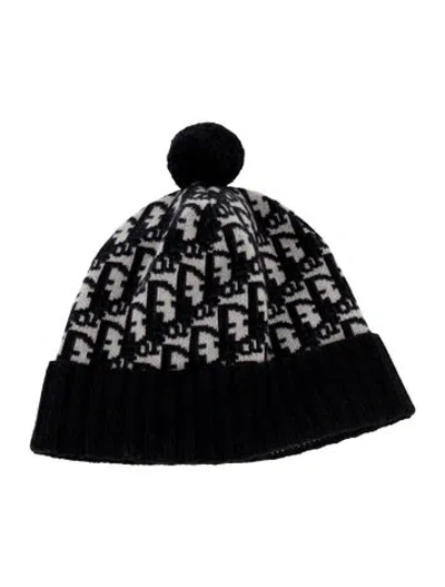 Pre-owned Dior Cashmere Knit Beanie In Blue