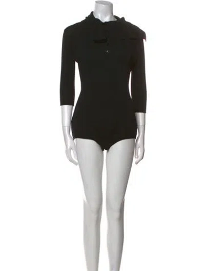 Pre-owned Dior Cashmere Mock Neck Sweater In Black