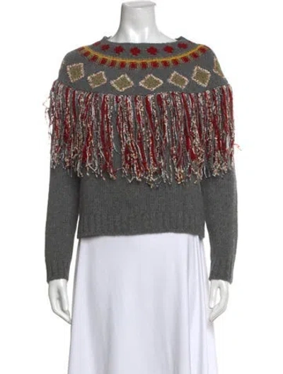 Pre-owned Dior Cashmere Patterned Sweater W/ Tags In Multicolor