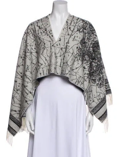 Pre-owned Dior Cashmere Printed Jacket In Multi