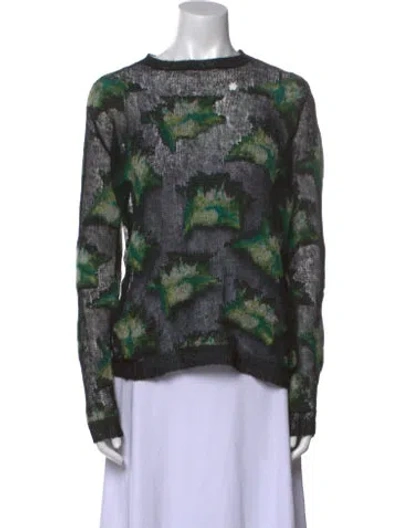 Pre-owned Dior Cashmere Printed Sweater In Black