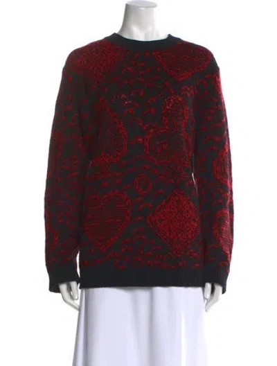 Pre-owned Dior Cashmere Printed Sweater In Black