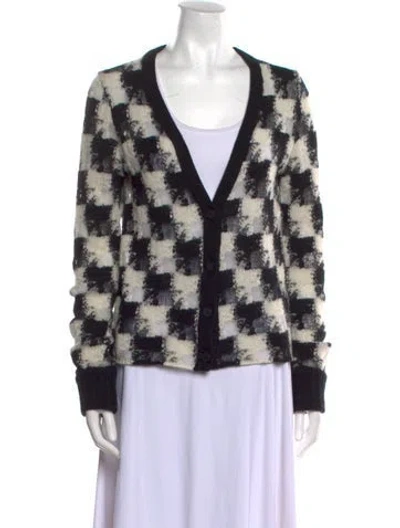 Pre-owned Dior Cashmere Printed Sweater In Black
