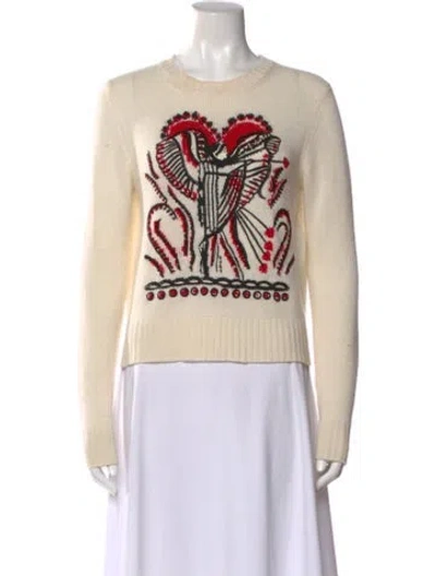 Pre-owned Dior Cashmere Printed Sweater In Neutral