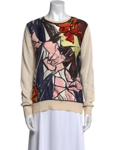 Pre-owned Dior Cashmere Printed Sweater In Neutral