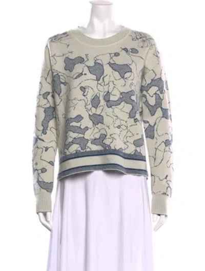 Pre-owned Dior Cashmere Printed Sweater In Neutral